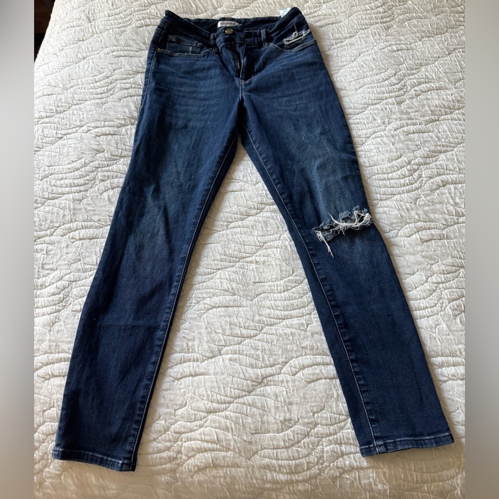Good American Good Legs Women's Blue Distressed Jeans